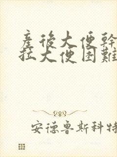 产后大便干结 拉大便困难 肛门出血