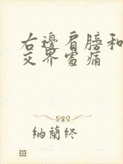 右边肩膀和脖子交界处痛