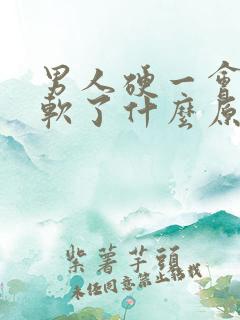 男人硬一会儿就软了什么原因