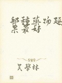 那种药物延时效果最好