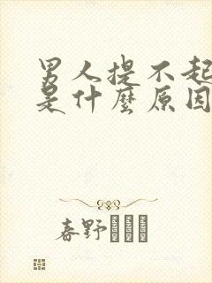 男人提不起兴趣是什么原因