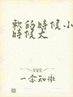 软的时候小硬的时候大