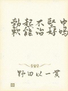 勃起不坚中途疲软能治好吗