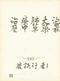 治疗肺大泡用什么中草药最好