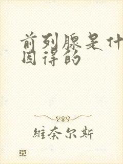 前列腺是什么原因得的