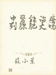 中医能治疗好前列腺肥大吗