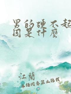 男的硬不起来原因是什么