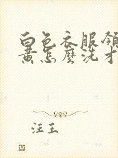 白色衣服领口发黄怎么洗才能变白