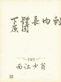 下体长肉刺什么原因