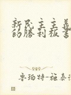 新民主主义革命的胜利板书