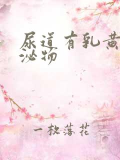 尿道有乳黄色分泌物