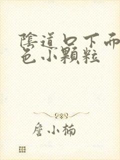 阴道口下面有白色小颗粒