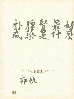 补脾肾最好的中成药是什么