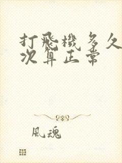 打飞机多久射一次算正常