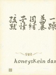 孩子因为一句话就情绪暴躁