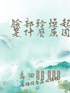 脸部干燥起皮屑是什么原因