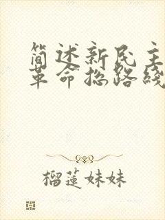 简述新民主主义革命总路线的内容.