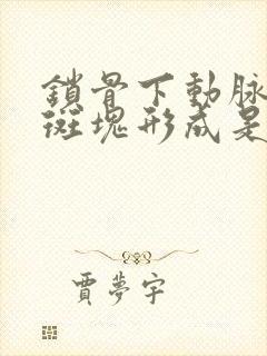 锁骨下动脉粥样斑块形成是什么意思?