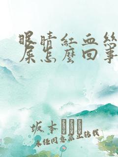 眼睛红血丝有眼屎怎么回事