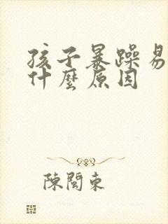 孩子暴躁易怒是什么原因