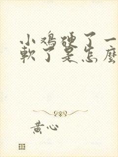 小鸡硬了一会又软了是怎么回事