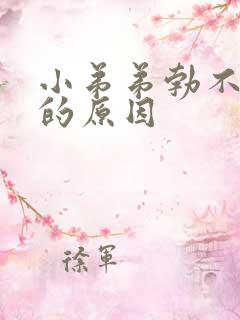 小弟弟勃不起来的原因