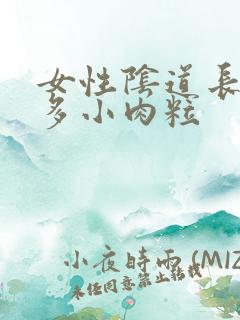 女性阴道长了很多小肉粒