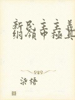 新民主主义经济纲领中极具特色