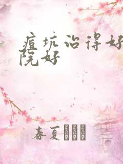 痘坑治得好的医院好