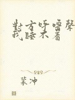 对方呼噜声太大我睡不着