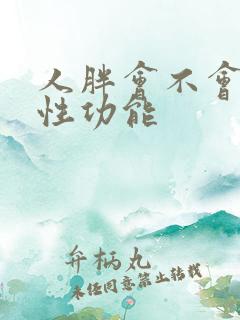 人胖会不会影响性功能