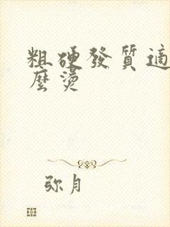 粗硬发质适合什么烫