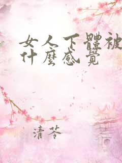 女人下体被舔是什么感觉