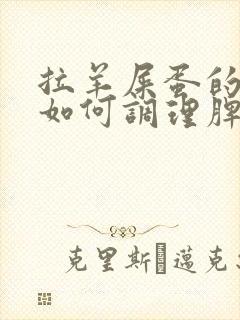 拉羊屎蛋的小孩如何调理脾胃