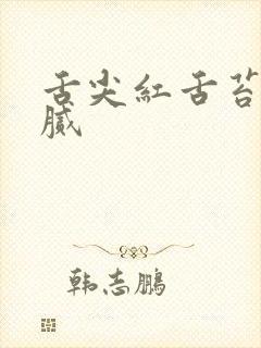 舌尖红舌苔黄厚腻