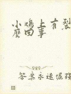 小鸡上有裂口怎么回事