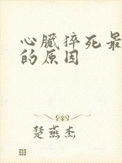 心脏猝死最常见的原因