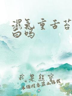 湿气重舌苔会发白吗