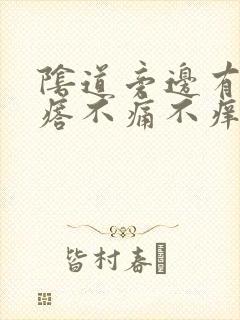 阴道旁边有硬疙瘩不痛不痒