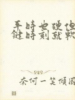 平时也硬但是关键时刻就软了