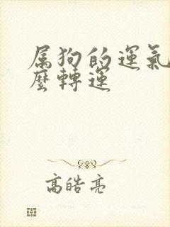 属狗的运气差怎么转运