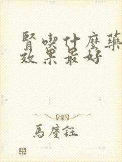 肾吃什么药调理效果最好