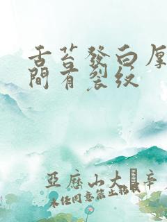 舌苔发白厚腻中间有裂纹