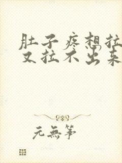 肚子疼想拉大便又拉不出来是什么原因