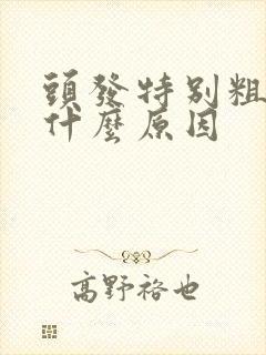 头发特别粗硬是什么原因