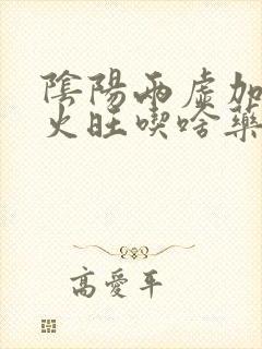 阴阳两虚加阴虚火旺吃啥药