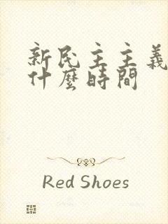 新民主主义革命什么时间