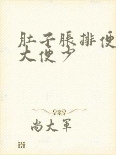 肚子胀排便困难大便少