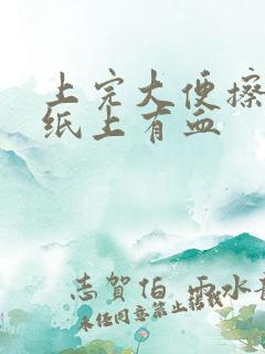 上完大便擦屁股纸上有血