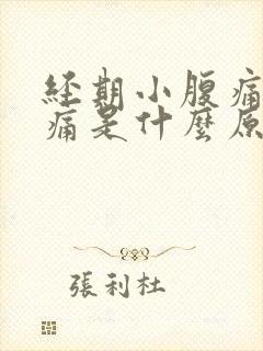 经期小腹痛腰酸痛是什么原因